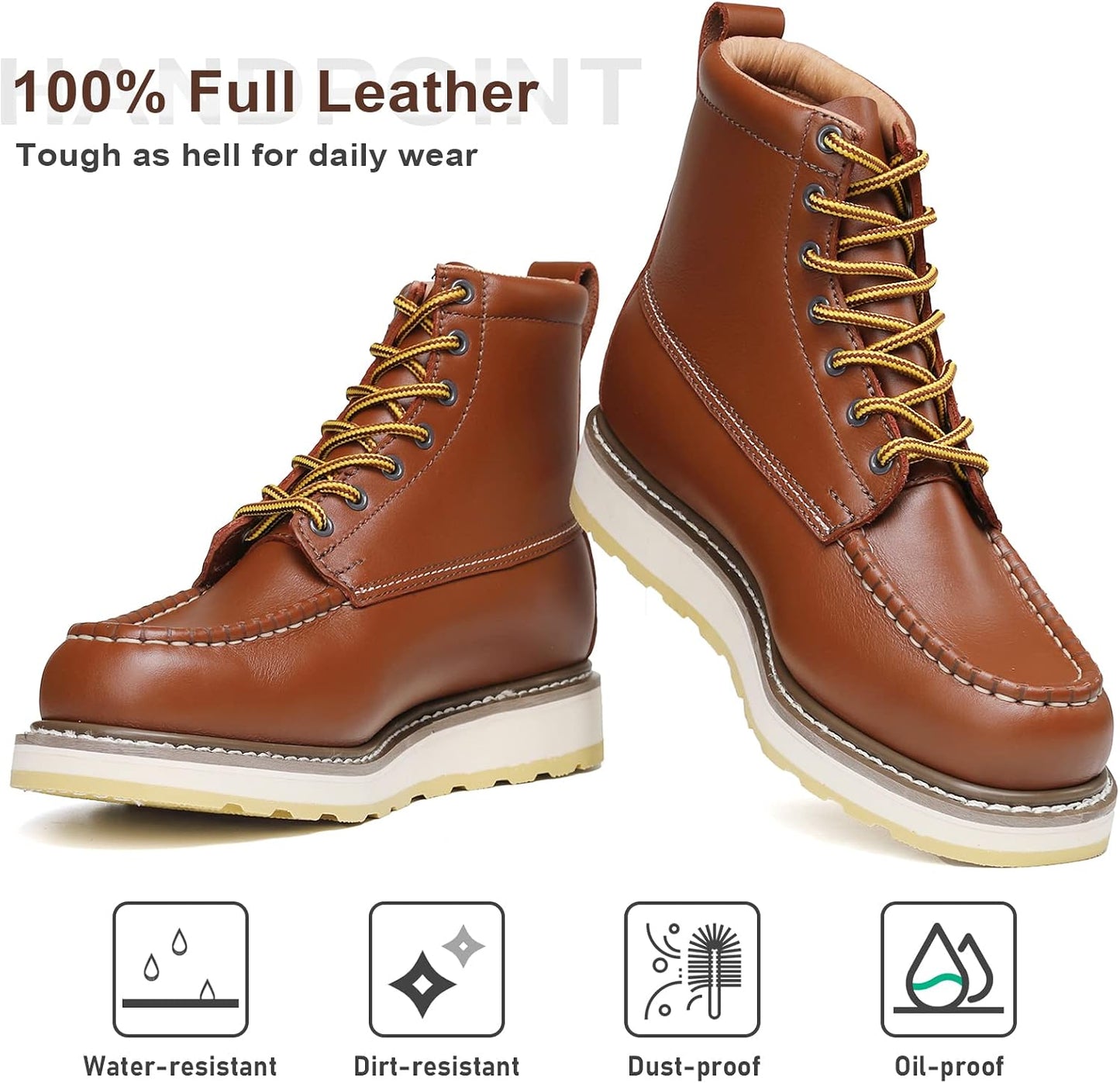 Botas trabajo SureTrack 6pulg antideslizantes duraderas
