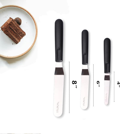 Espátulas glaseado tartas 4-6pulg cuchillo paleta acero inox
