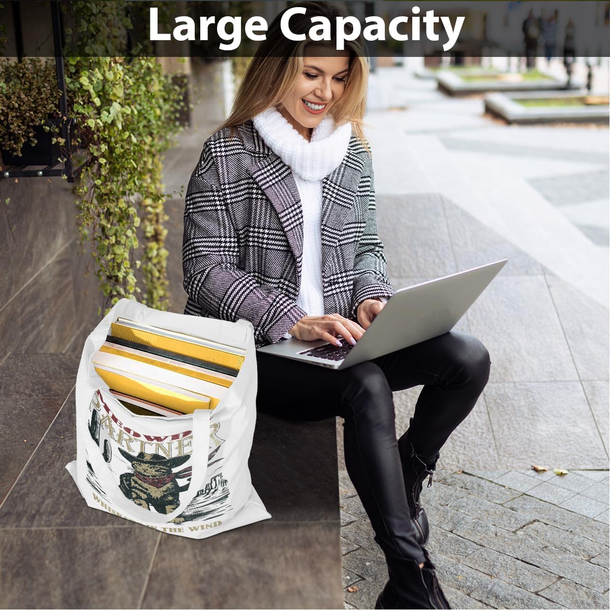 Bolsa reutilizable mystic sun and moon para comestibles y gatos