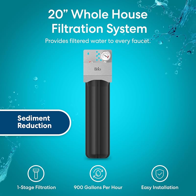 Sistema filtro agua casa medidor 4.5x20" 5micrones