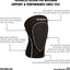 Rodilleras neopreno deportivas unisex negro