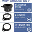 Anillos bandera bola acero giratorio 360 antienredos 0.75-1"