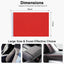Envoltura gamuza roja autoadhesiva 17x70" interior auto