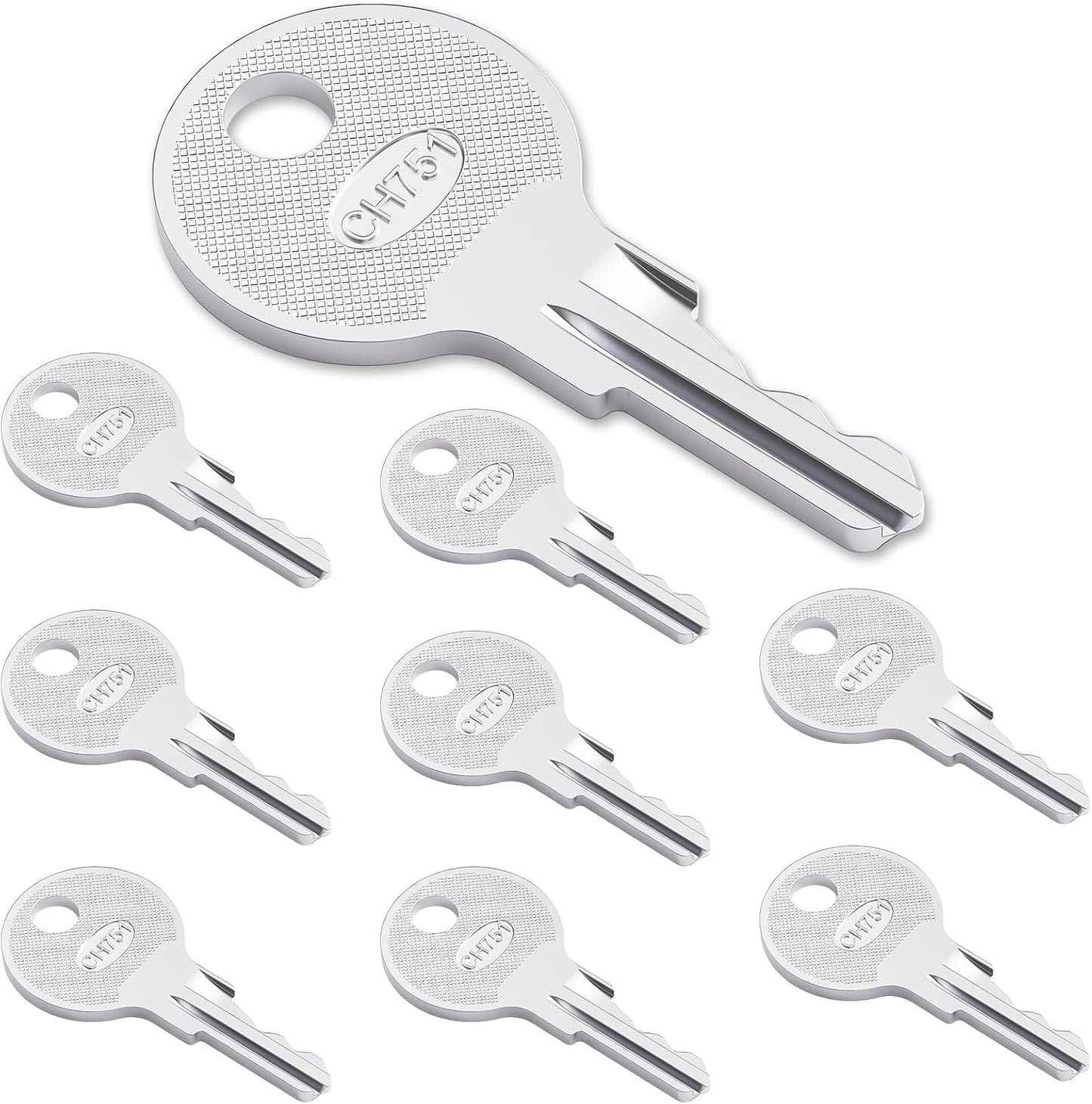 Llaves CH751 set 9 para cerraduras empuje RV caravanas