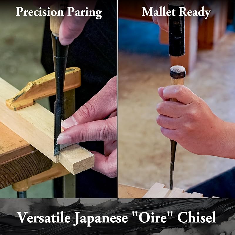 Cincel madera japonés 6mm Oire Nomi carpintería