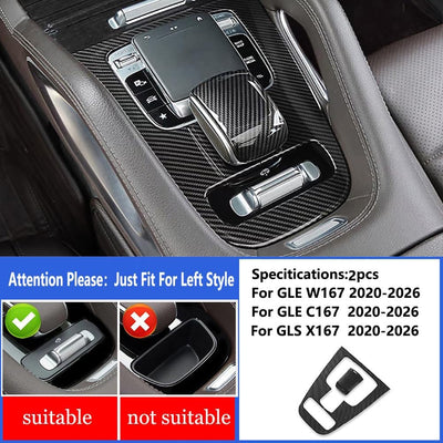 Cubierta fibra carbono consola central Mercedes GLE W167