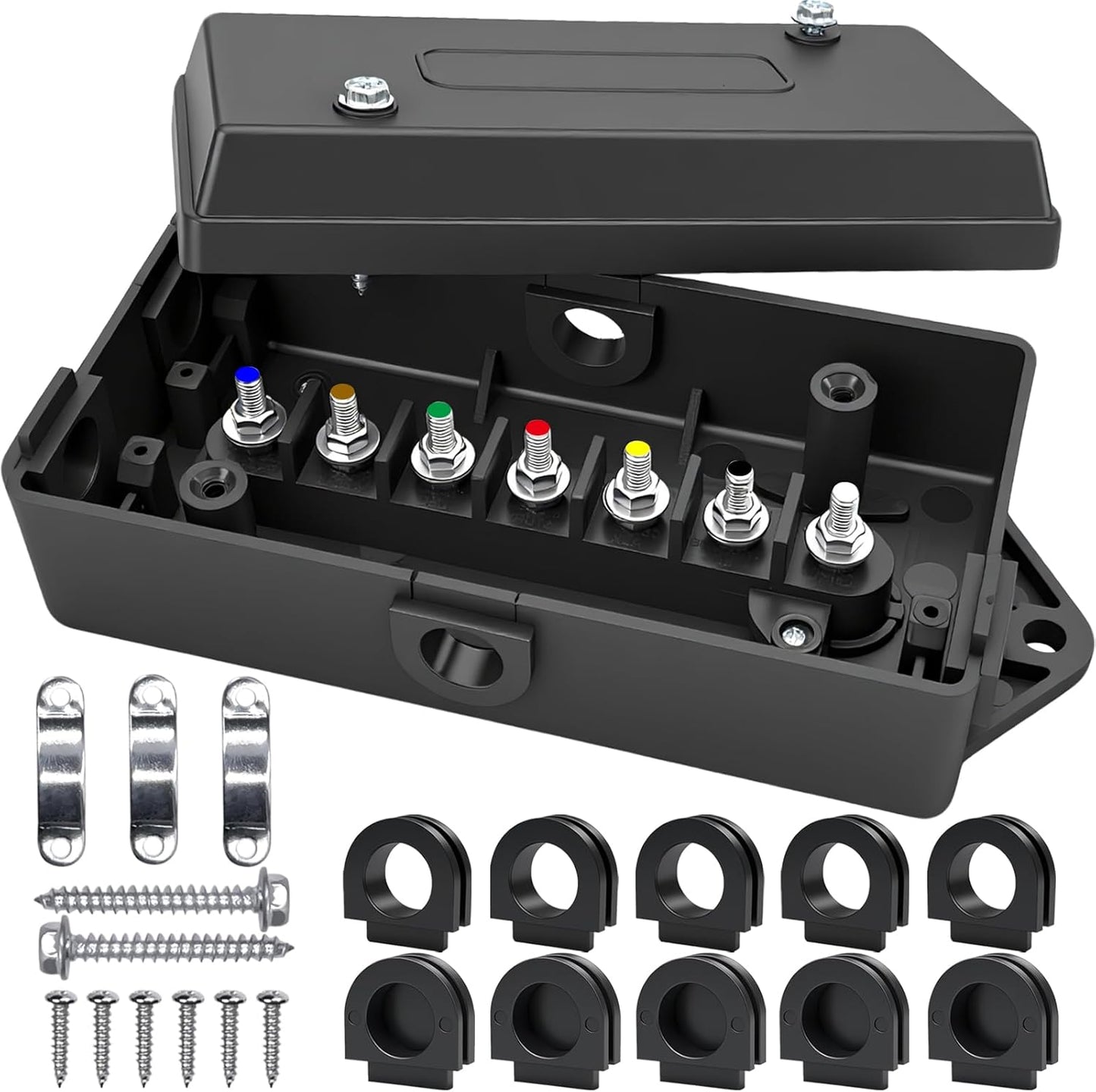Caja conexiones remolque 7 vías resistente para RV caravanas