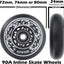 Ruedas inline skate repuesto hockey ABEC-9 4 pzas