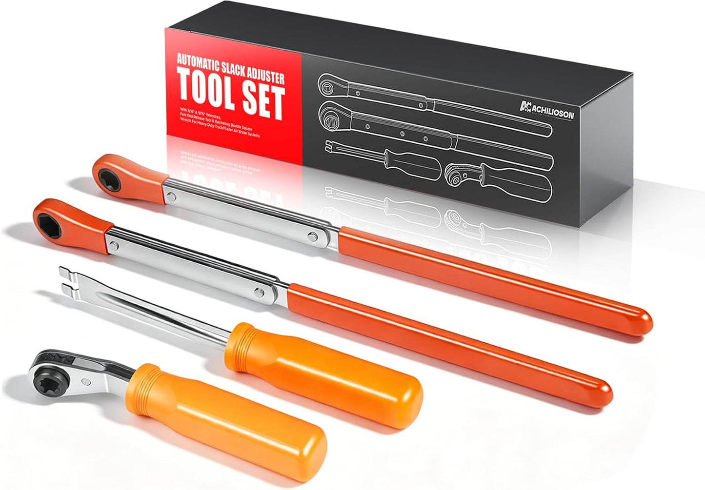 Set 4 herramientas ajuste holgura llaves 7/16 y 9/16"