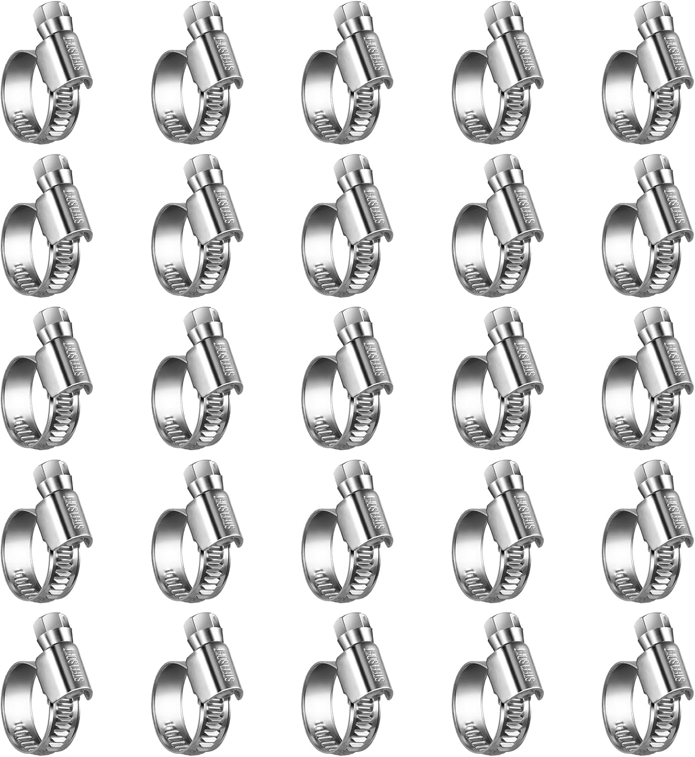 Abrazadera manguera acero inox 304 ajustable 1/2-3/4"