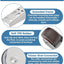 8 Ruedas Giratorias Silenciosas 1pulg para Muebles