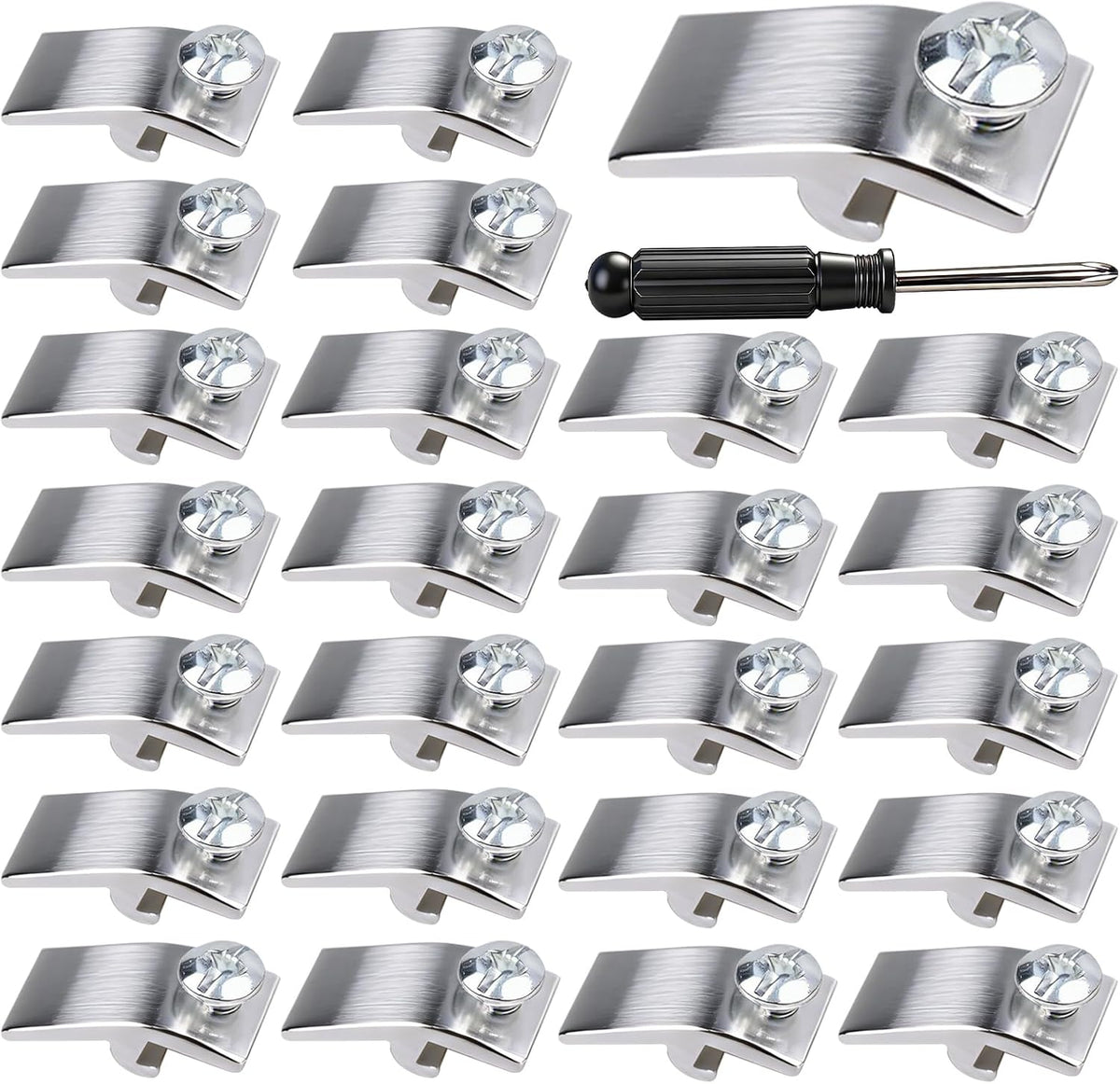 Pack 25 Clips Aluminio Ventana Tormenta 5/16pulg