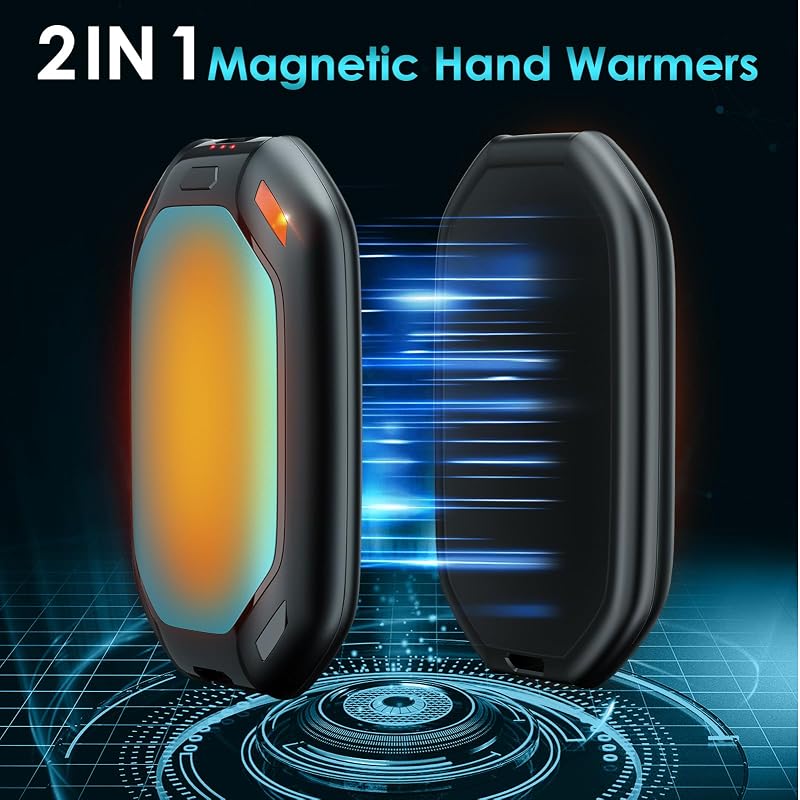 Calentador manos recargable 6000mAh 3 niveles calor portátil
