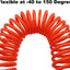 Manguera aire poliuretano 1/4pulg 25ft restrictor naranja