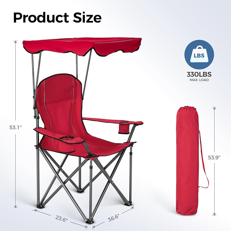 2 Pzas Silla Camping Plegable con Enfriador 3 Latas