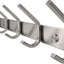 Perchero acero inox 8 ganchos barra toallas cepillado