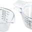 3 Tazas Medidoras Plástico 2oz para Hidromasaje y Bricolaje