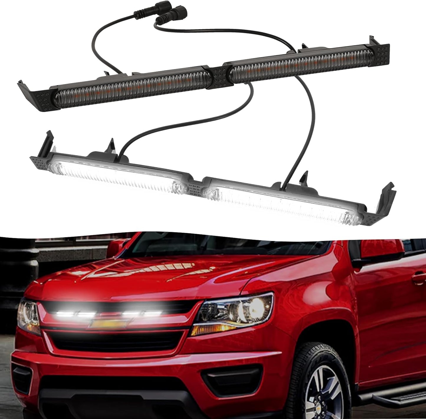Luces LED parrilla Chevy Colorado Z71 5000K blanco