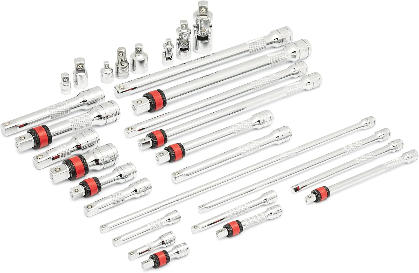 Set 29 accesorios herramientas 1/4 3/8 1/2 con bandeja foam
