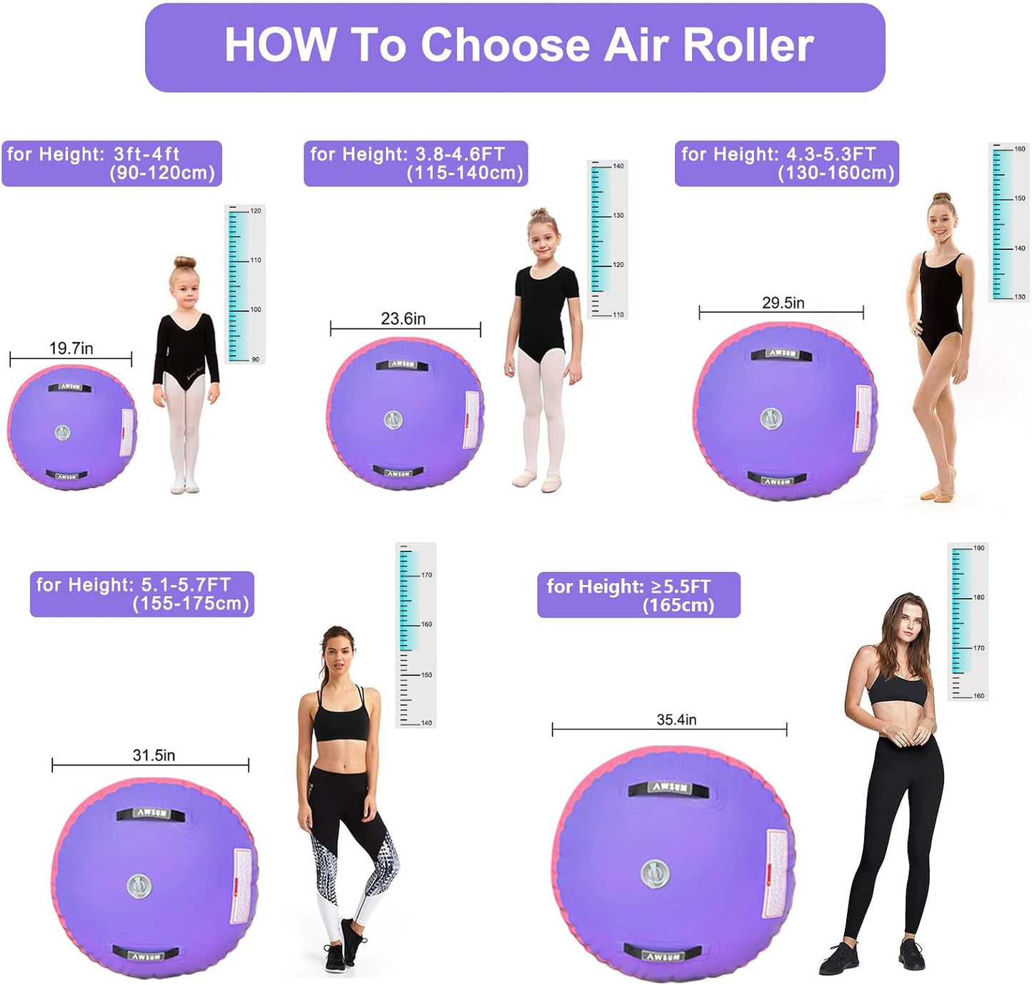 Colchoneta aire gimnasia rodante inflable octagonal