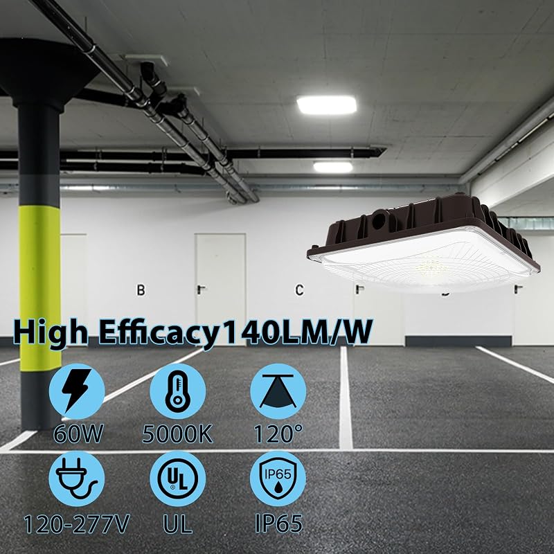 Luz LED toldo exterior 60W pack 4 UL 8400LM 5000K