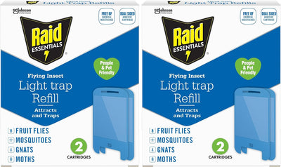 2 Cartuchos Recarga Trampa Luz Insectos Voladores
