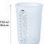 Taza medir silicón exprimir verter patrón Stay-Cool transparente
