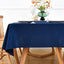 Mantel cuadrado azul 52x52pulg poliéster reutiliz.