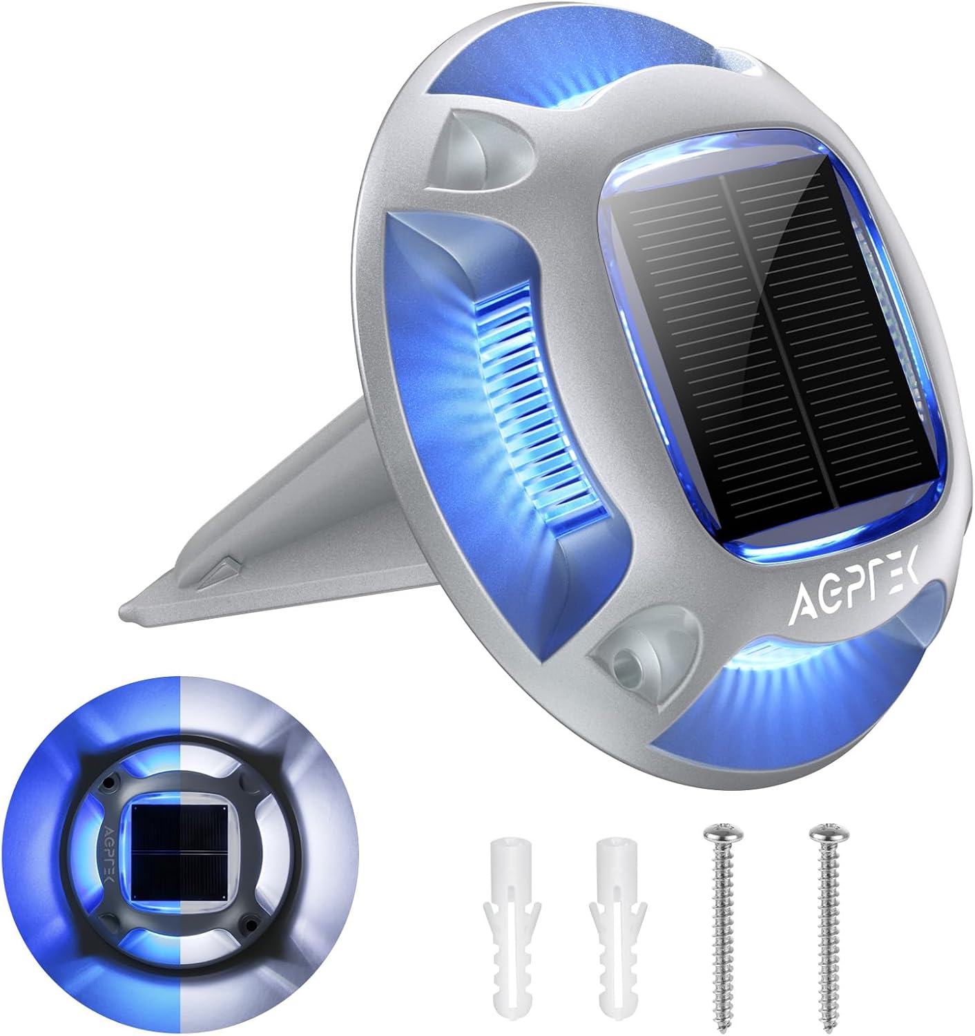 Luz solar exterior impermeable led muelle marino 2 colores