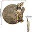 Clip visera ángel guardián perro coche bronce