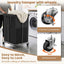 Cesta 150L para ropa con ruedas y bolsa remov.