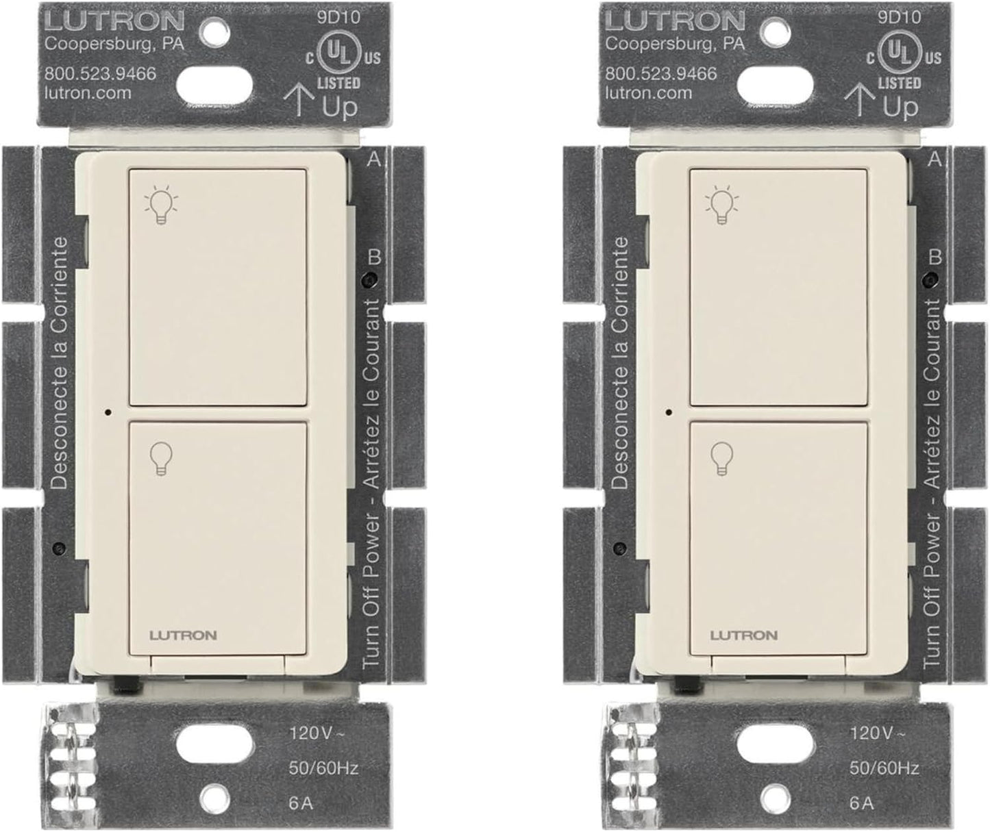 Interruptor inteligente Lutron para luces LED y ventiladores