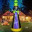 Inflable alienígena roba vaca Halloween 10ft luces LED
