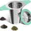 Infusor té acero inox 18/8 con asas silicona malla fina