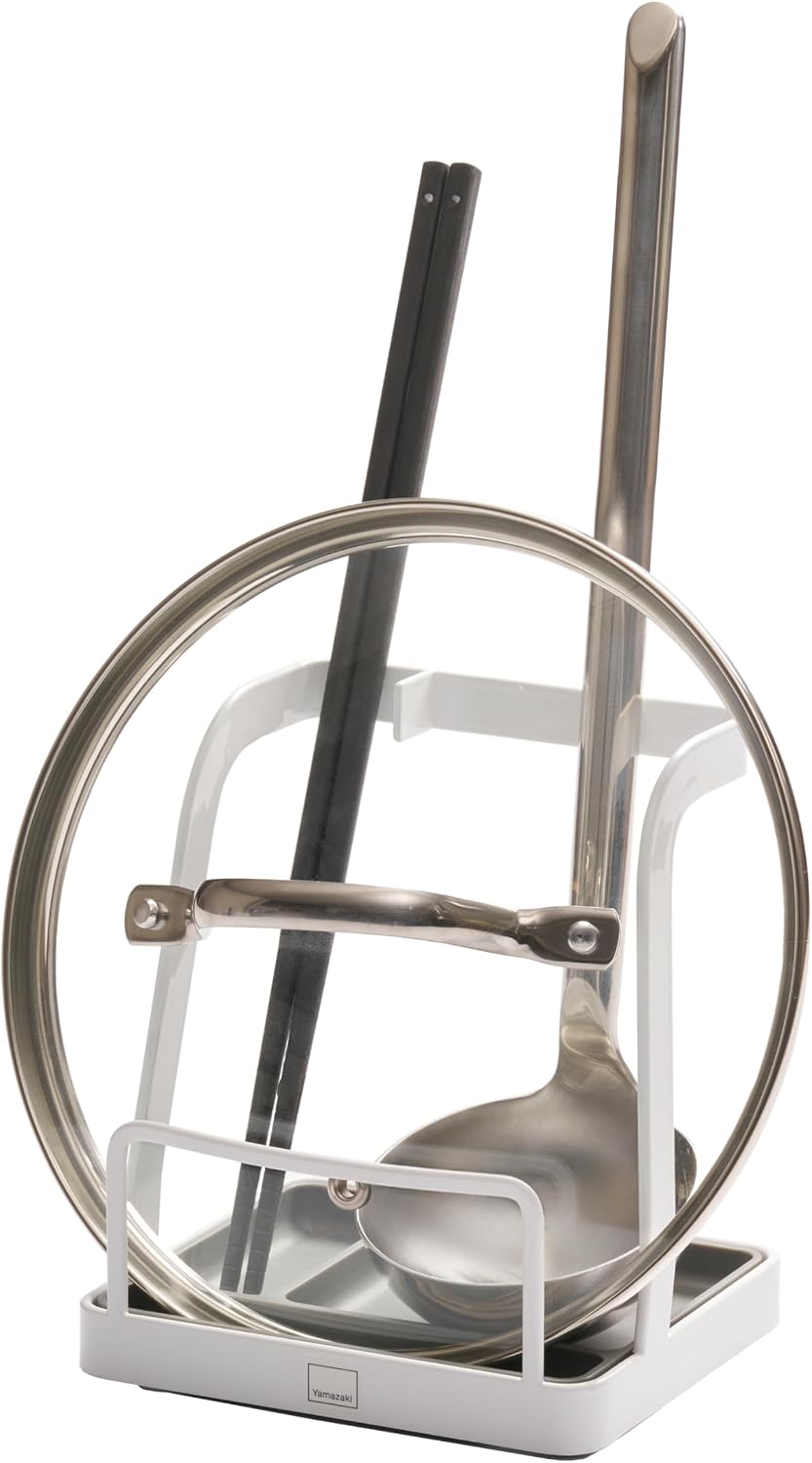 Soporte cocina acero resistente calor tapas y utensilios