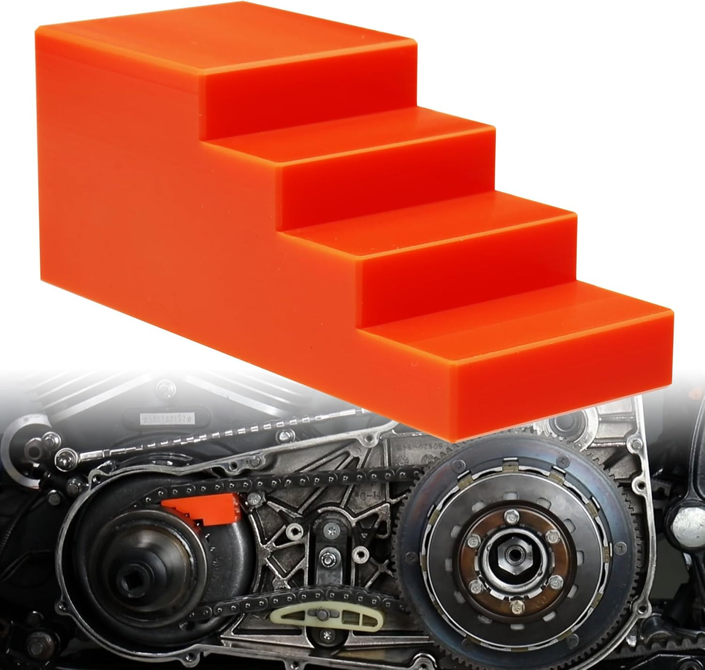 Herramienta bloqueo transmisión Harley Big Twin M8 naranja
