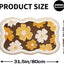 Tapete baño 32x20pulg extra suave antideslizante con flores