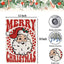 Banderas jardín Navidad 12x18" doble cara Santa