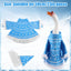 Traje ganso invierno decoración patio estatua césped enano