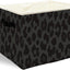 Cesta lavandería plegable estampado leopardo negro