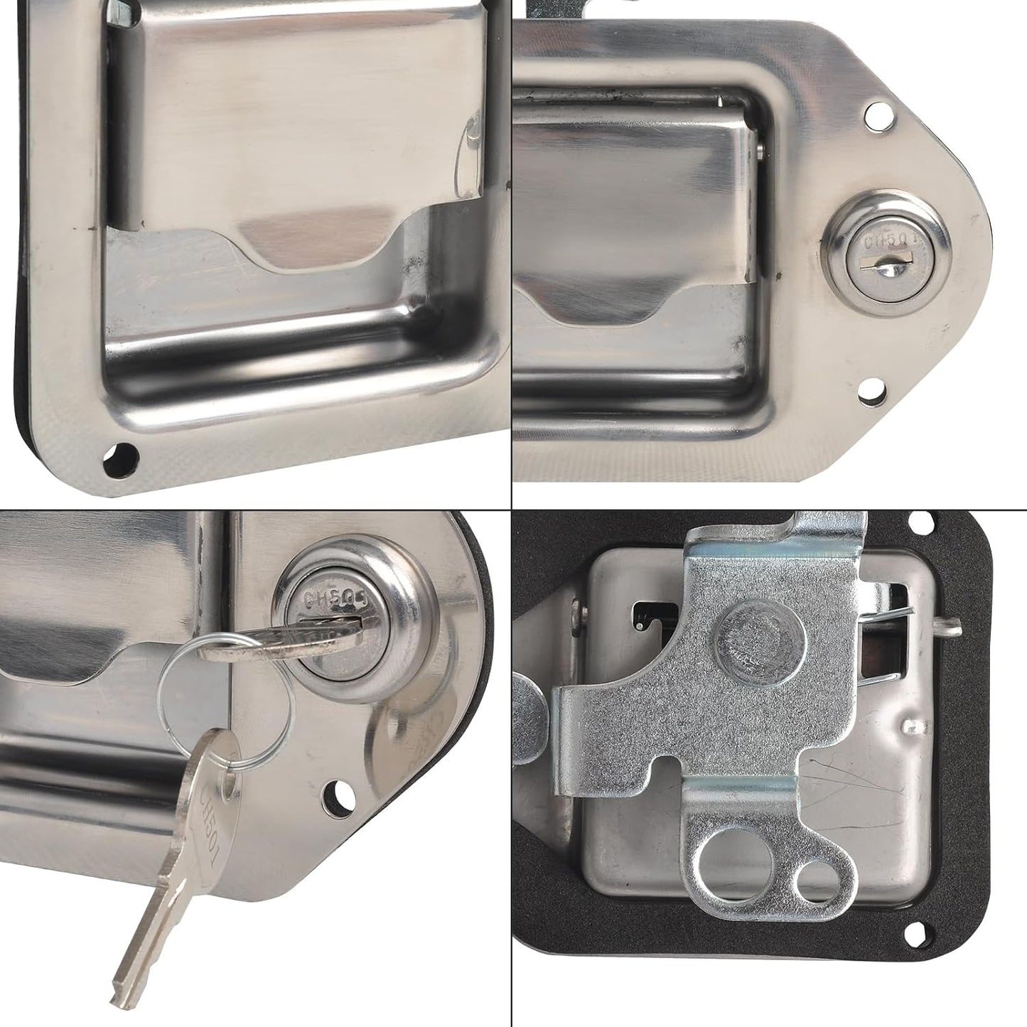 Pestillo caja herramientas acero inox 4-3/8x3-1/4