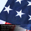 Bandera EE.UU. 40" estrellas y rayas resistente decoloración