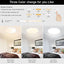 6 Luces LED Techo 12" 3 Colores 120V Superficie Delgada