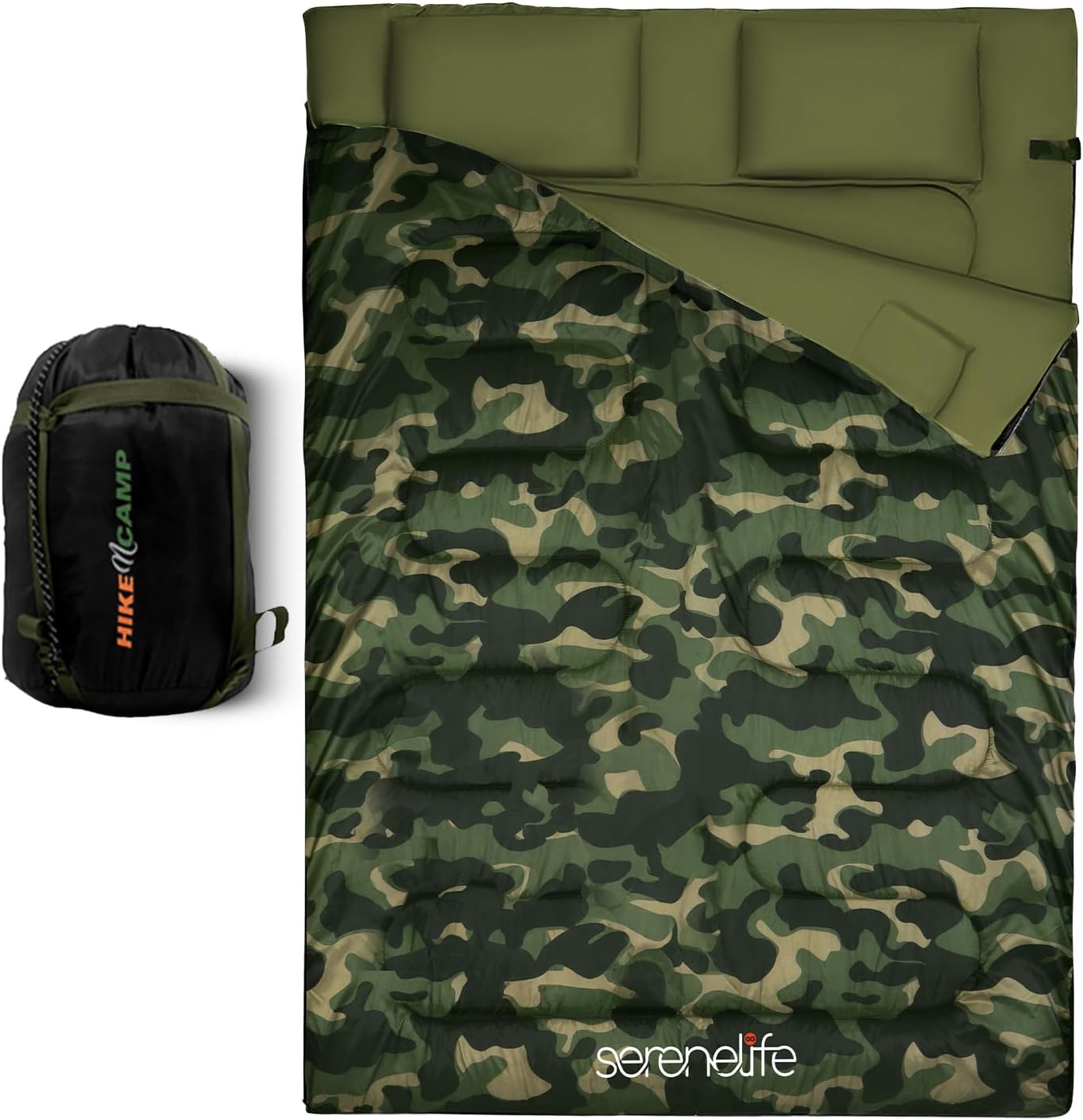 Saco dormir doble al aire libre camuflaje