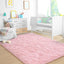 Alfombras rosas ultrasuaves para dormitorio 4x6ft sala de estar
