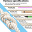 Cuerda algodón trenzada 3 hebras 8mm x 16ft beige