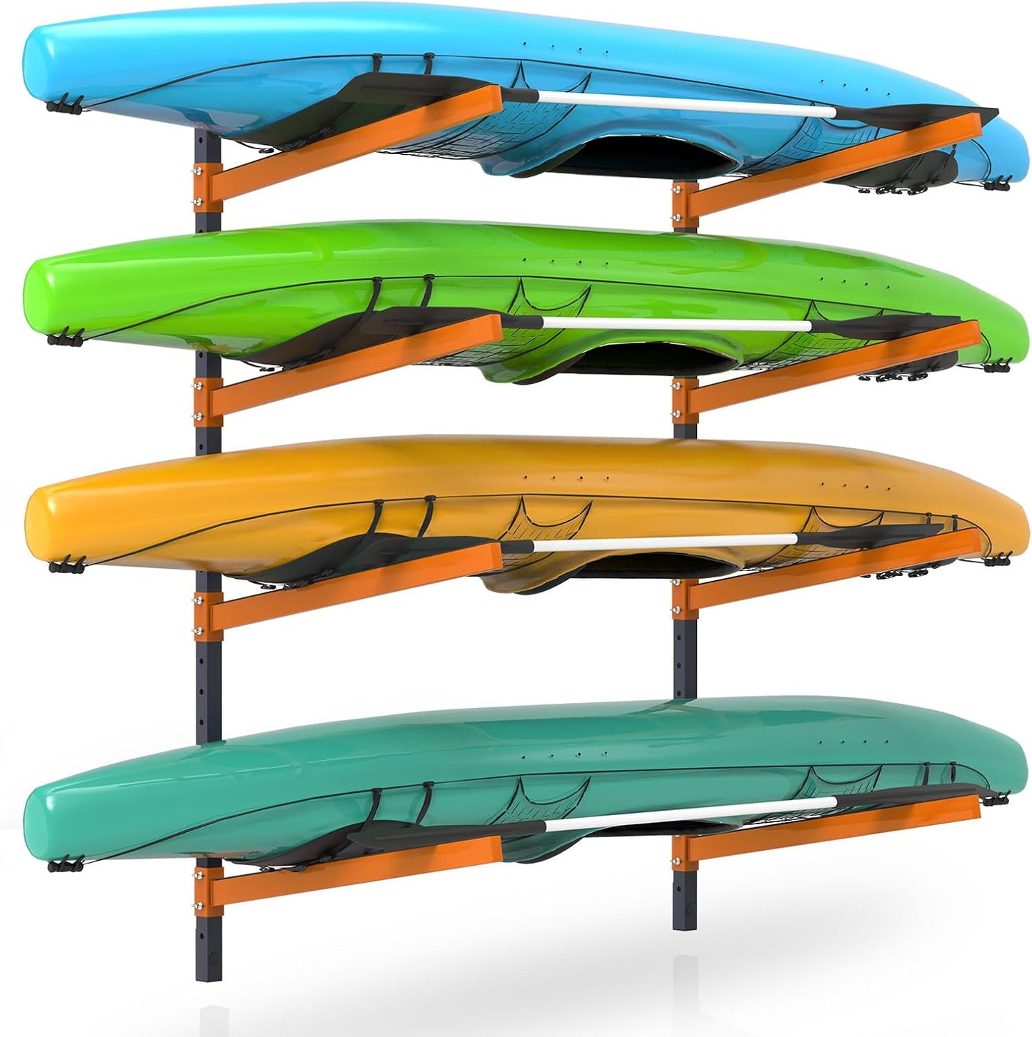 Estante ajustable para kayak pared interior exterior garaje