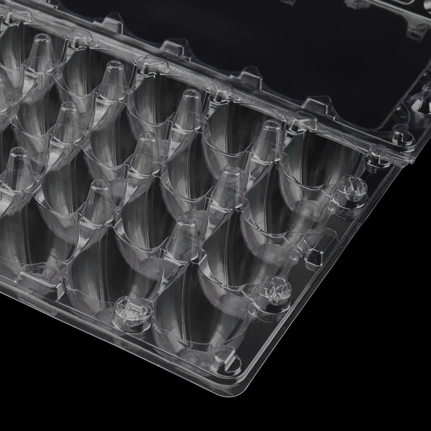 100 Cajas Huevos Codorniz Plástico Transparente