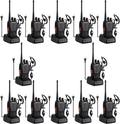 Walkie Talkies 888S 16 Canales Li-ion 12 Pzas