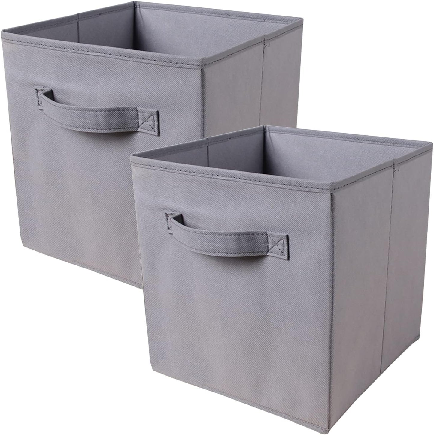 Cubos plegables tela con asas 10.5x11" organiz. armario